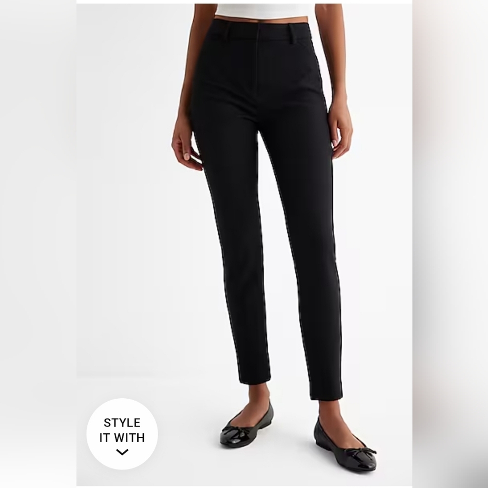 Editor High Waisted Straight Ankle Pants